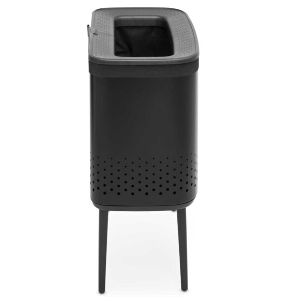 ⁦סל כביסה BO שחור מט 60 ליטר Brabantia⁩ – תמונה ⁦3⁩