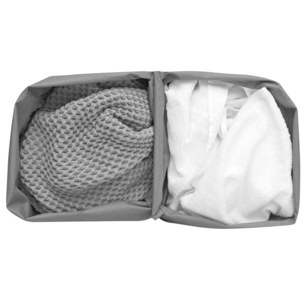 ⁦סל כביסה מחולק BO במידה 45+45 ליטר, לבן Brabantia⁩ – תמונה ⁦5⁩