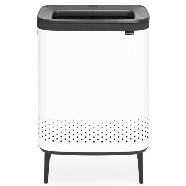 ⁦סל כביסה מחולק BO במידה 45+45 ליטר, לבן Brabantia⁩ – תמונה ⁦10⁩