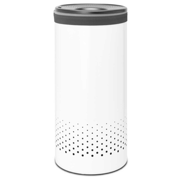 ⁦סל כביסה לבן 35 ליטר, מכסה אפור כהה Brabantia⁩ – תמונה ⁦6⁩