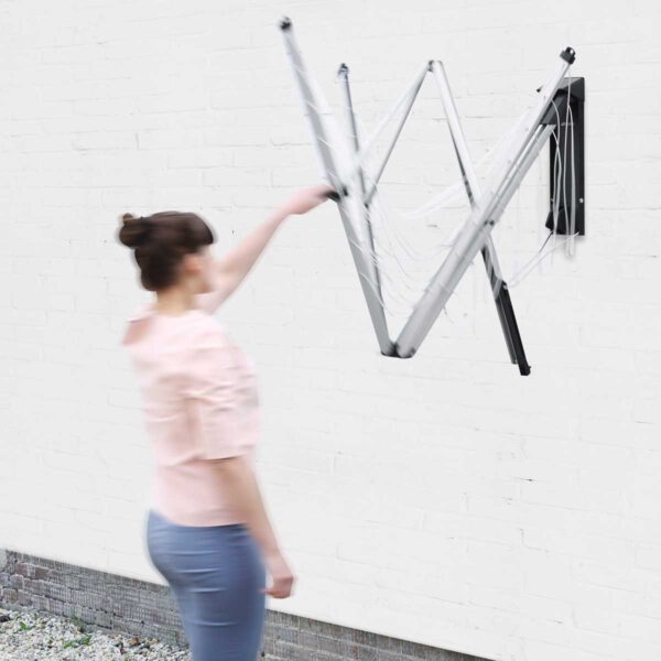 ⁦מתקן כביסה מתקפל לקיר WallFix כיסוי בד 24 מטר Brabantia⁩ – תמונה ⁦3⁩