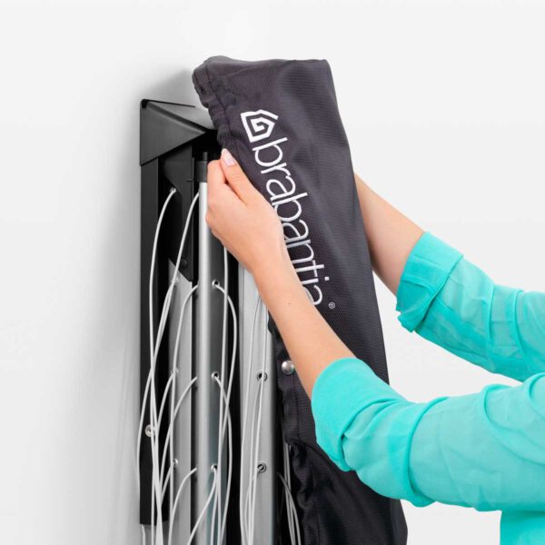 ⁦מתקן כביסה מתקפל לקיר WallFix כיסוי בד 24 מטר Brabantia⁩ – תמונה ⁦2⁩